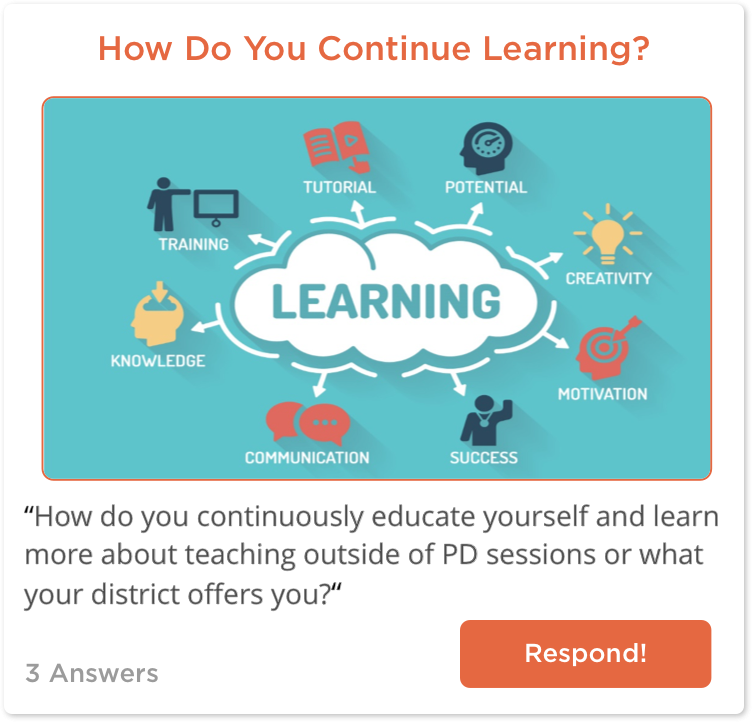 TeachersConnect post about teacher PD options