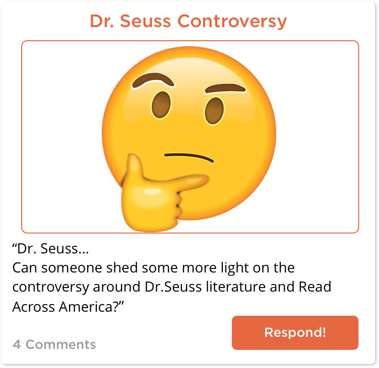 TC post about the Dr. Seuss Controversy
