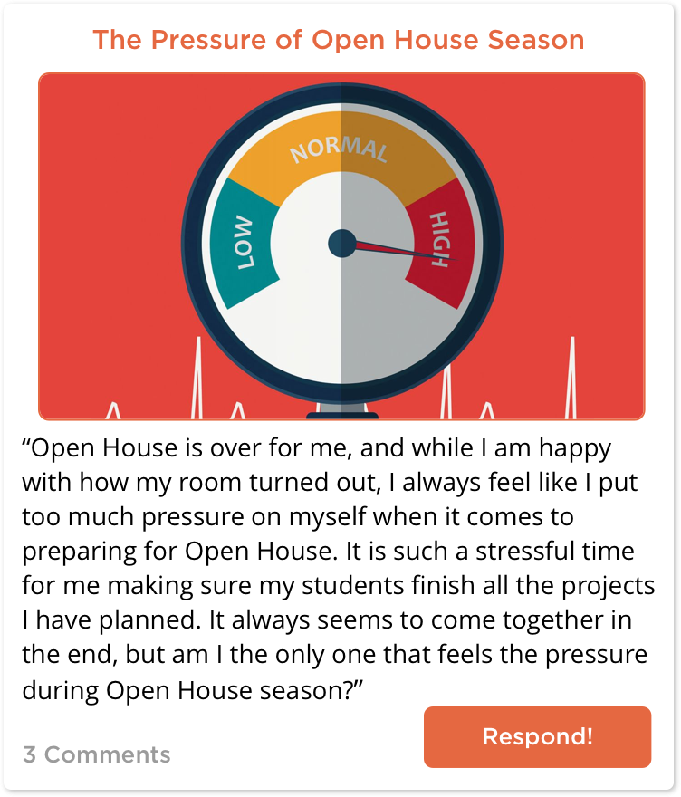 TeachersConnect post about teacher pressure